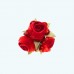 2" Diameter Ribbon Flower 3X12 | Red